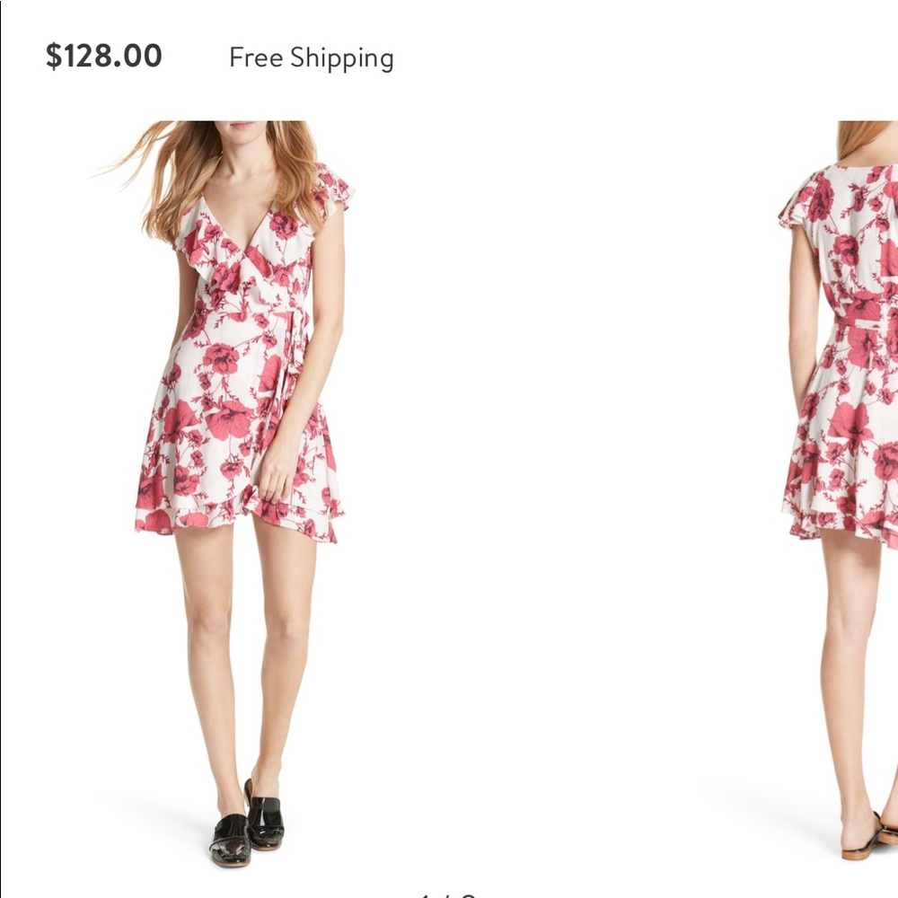 Free People French Quarter Print Wrap Minidress